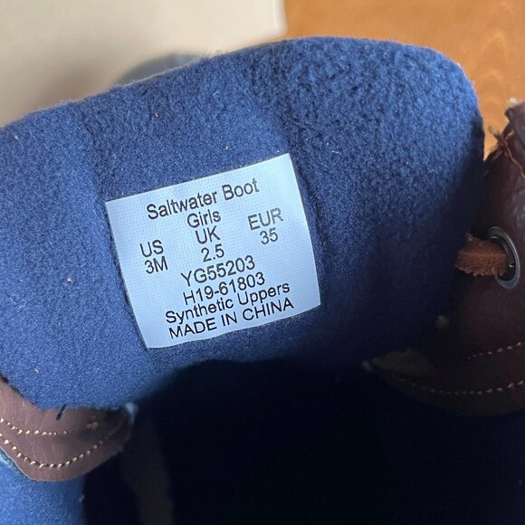 Sperry Saltwater boots girls 2 NIB - Picture 4 of 11